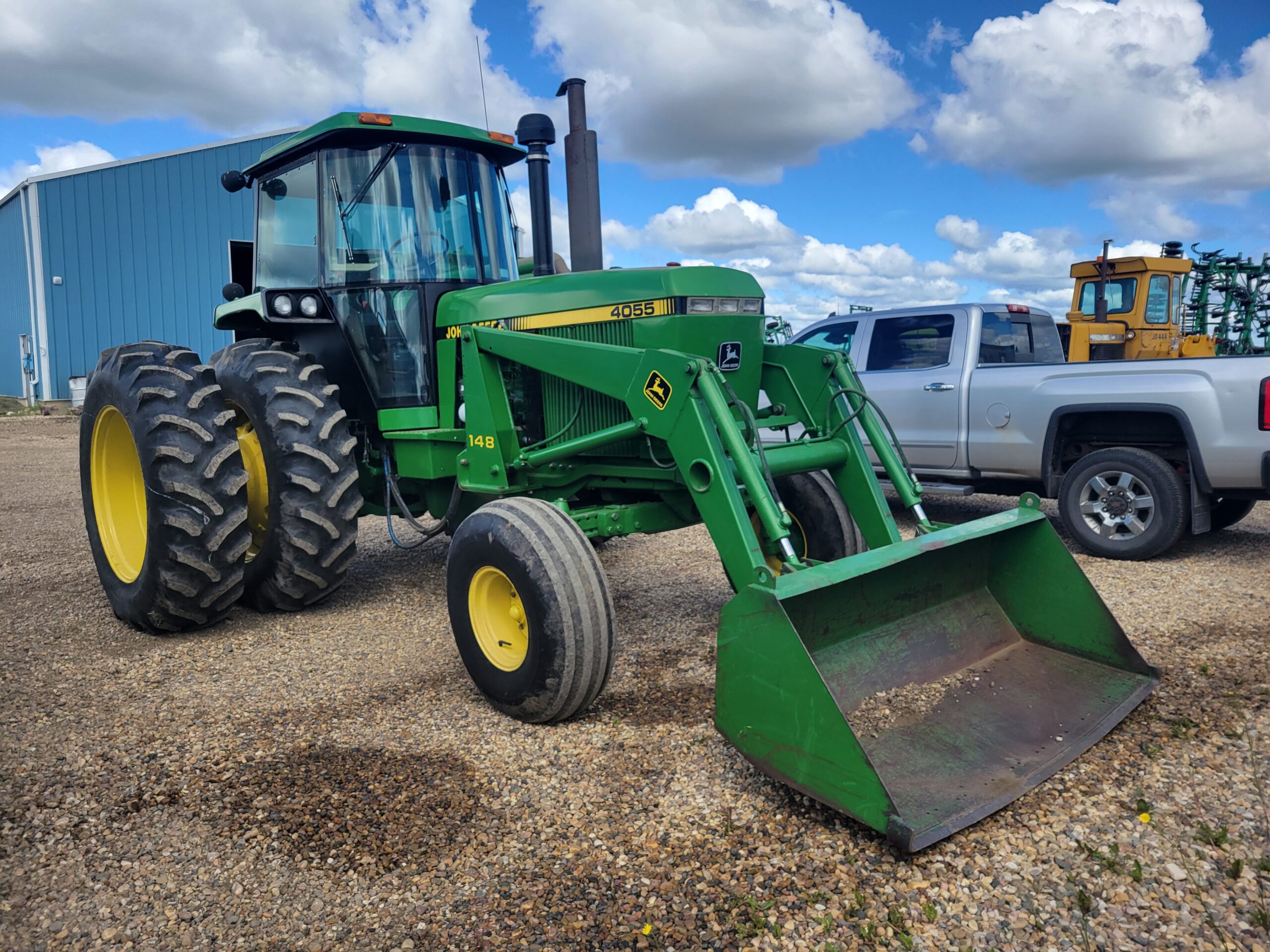 Blue tractor