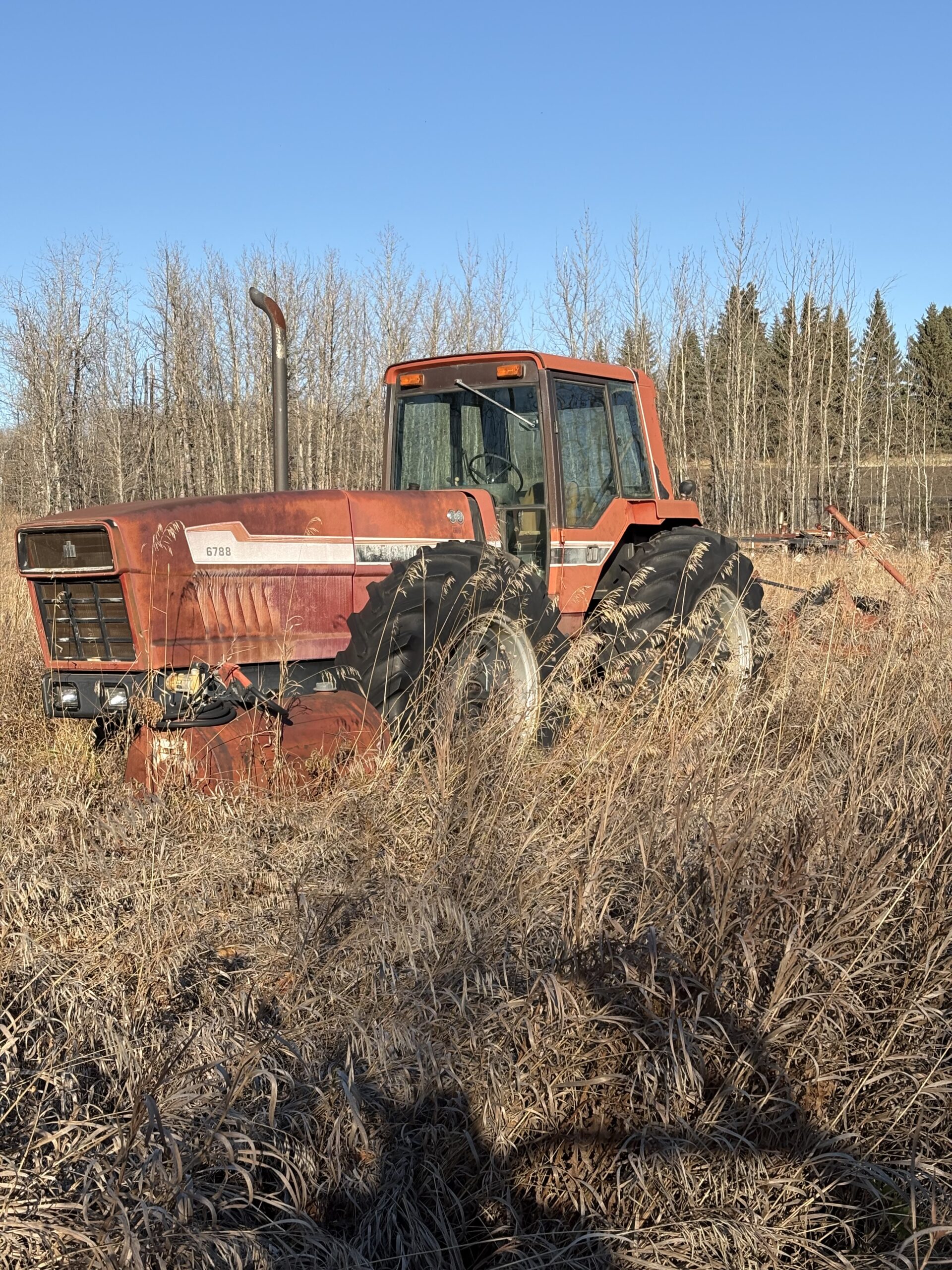 Blue tractor