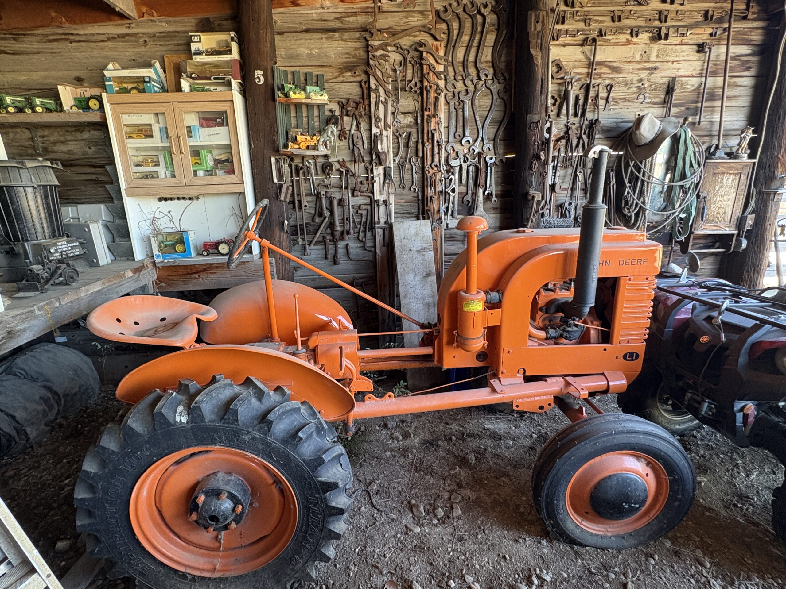 Blue tractor